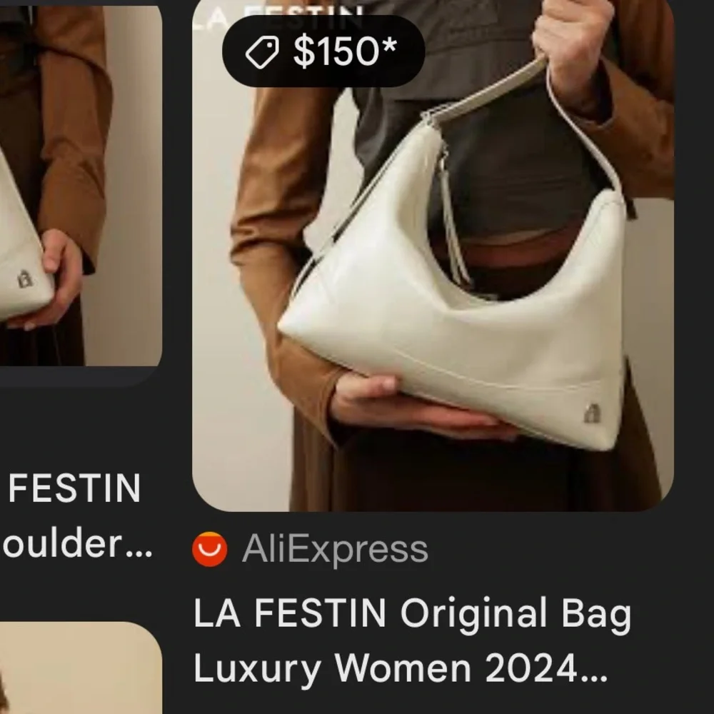ONE DAY SALE✨  LA FESTIN luxury hobo Cream  Bag